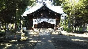 2021年8月1日朝の富士森公園の浅間神社です