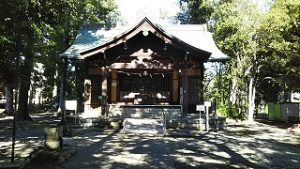 2021年8月10日朝の富士森公園の浅間神社です