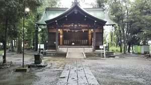 2021年8月8日朝の富士森公園の浅間神社です