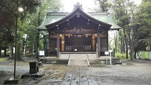 2021年8月16日朝の富士森公園の浅間神社です