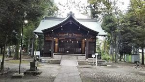 2021年9月27日朝の富士森公園の浅間神社です