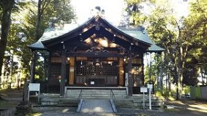 2021年9月20日朝の富士森公園の浅間神社です
