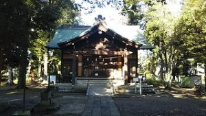 2021年10月3日朝の富士森公園の浅間神社です