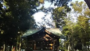 2021年10月15日朝の富士森公園の浅間神社です