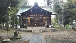 2021年10月19日朝の富士森公園の浅間神社です