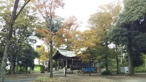 2021年10月31日朝の富士森公園の浅間神社です