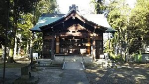 2021年10月5日朝の富士森公園の浅間神社です
