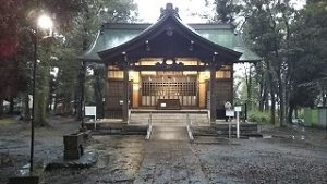 2021年10月1日朝の富士森公園の浅間神社です