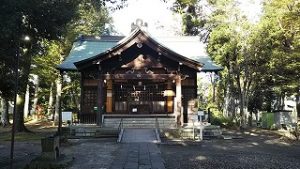 2021年10月8日朝の富士森公園の浅間神社です