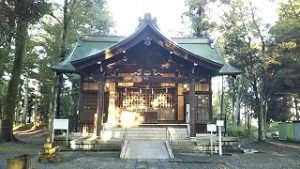 2021年10月2日朝の富士森公園の浅間神社です