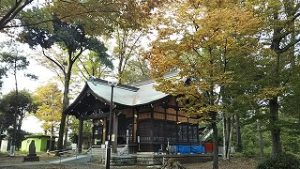 2021年11月2日朝の富士森公園の浅間神社です