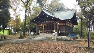 2021年11月7日朝の富士森公園の浅間神社です