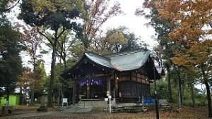2021年11月8日朝の富士森公園の浅間神社です