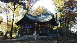 2021年11月12日朝の富士森公園の浅間神社です