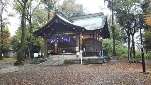 2021年11月9日朝の富士森公園の浅間神社です