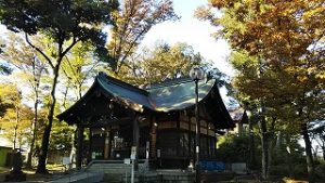 2021年11月6日朝の富士森公園の浅間神社です