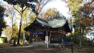 2021年11月14日朝の富士森公園の浅間神社です