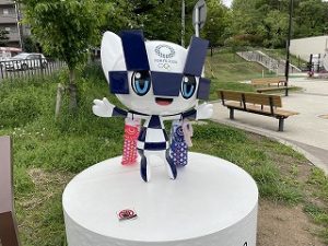 4月24日朝の富士森公園ミライトワ